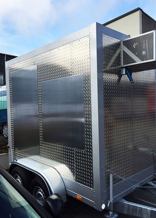 Verkaufswagen Metall Blechanfertigung von außen Verkaufswagen Metall Blechanfertigung von außen