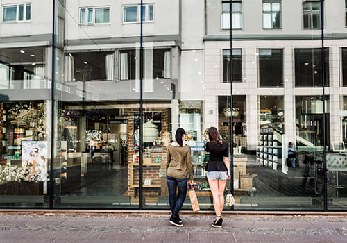 Schutz für Schaufenster mit Sicherheitsfolie